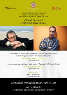 Locandina evento su Tondelli e Brizzi